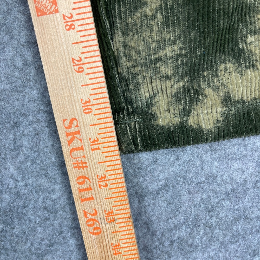 Vans Corduroy Loose Tapered Tie Dye Cargo Pants Mens 34 Olive Green - Picture 9 of 15
